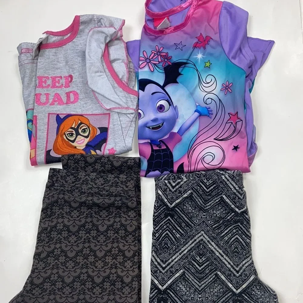 Lot Four Pc Disney Vampirina Toddler Girl Nightgown Size 6 /M/ Leggings 10/12 - Picture 2 of 16